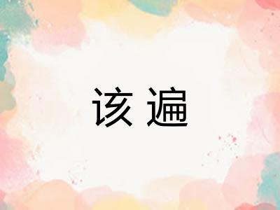 该遍