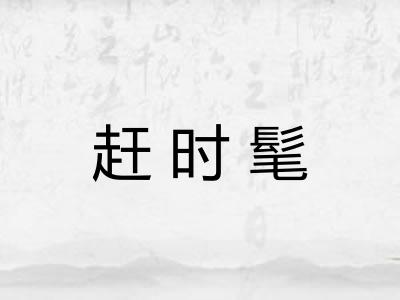 赶时髦 赶时髦