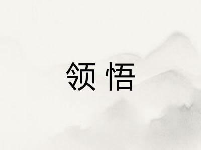 领悟