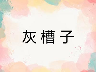 灰槽子 灰槽子