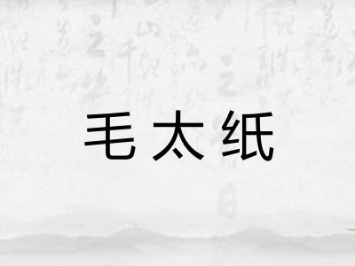 毛太纸