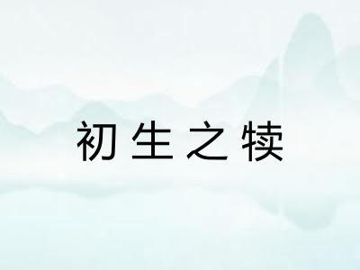初生之犊