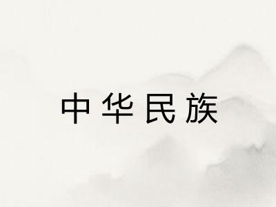 中华民族 中华民族