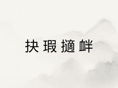 抉瑕擿衅