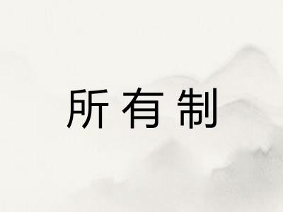 所有制