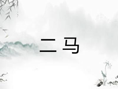 二马 二马