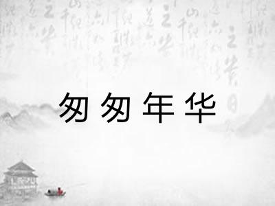 匆匆年华