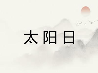 太阳日