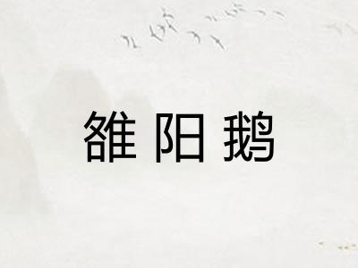 雒阳鹅