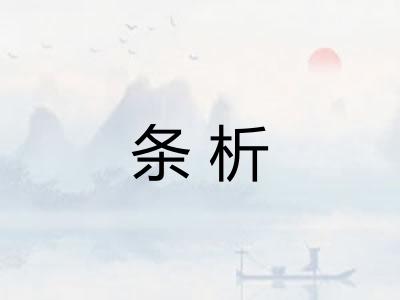 条析