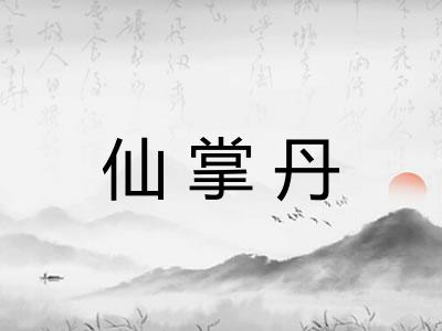 仙掌丹