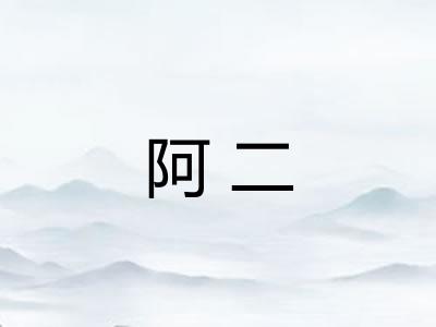 阿二