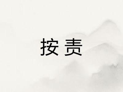 按责 按责