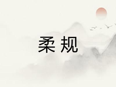 柔规