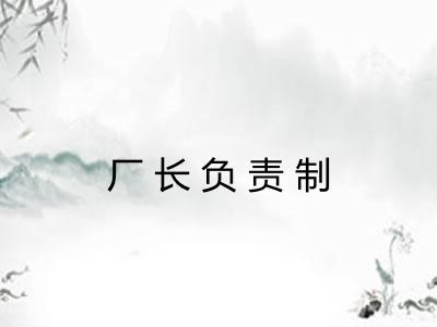 厂长负责制