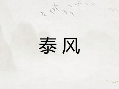 泰风 泰风