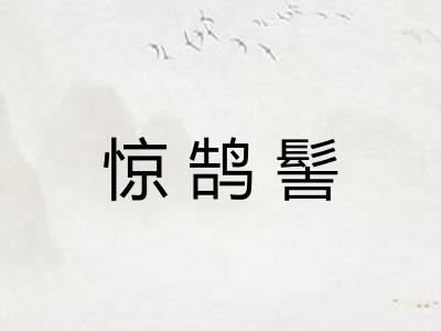惊鹄髻