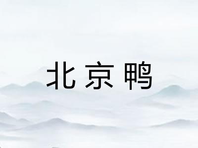 北京鸭