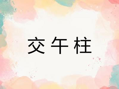 交午柱