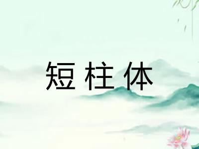 短柱体