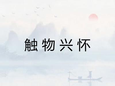 触物兴怀