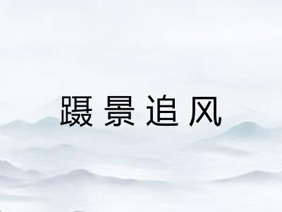 蹑景追风 蹑景追风