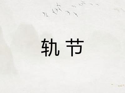 轨节 轨节