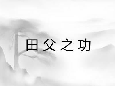 田父之功