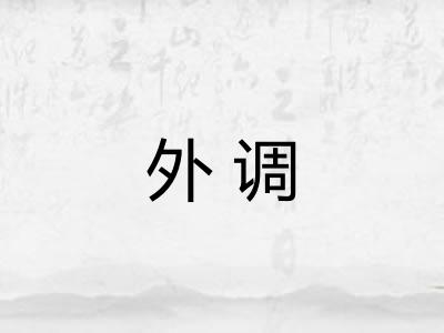 外调