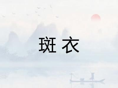 斑衣