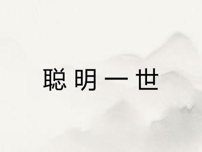 聪明一世 聪明一世