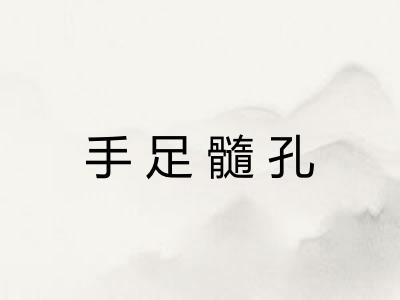 手足髓孔 手足髓孔