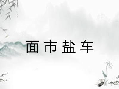 面市盐车