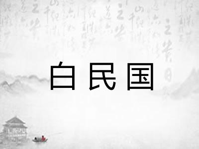 白民国
