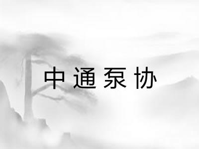 中通泵协 中通泵协
