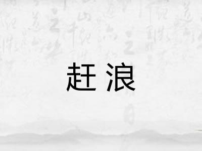 赶浪