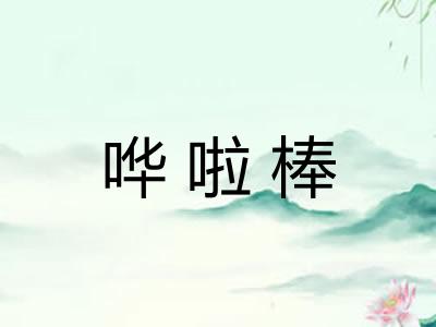 哗啦棒 哗啦棒