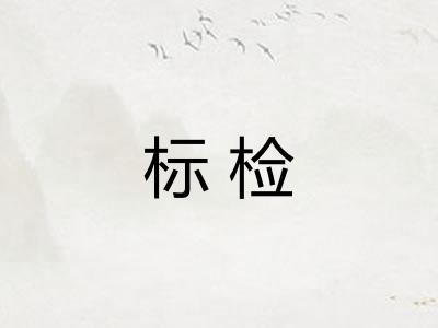 标检 标检