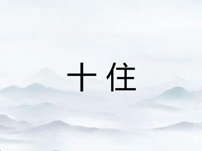 十住