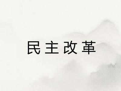 民主改革
