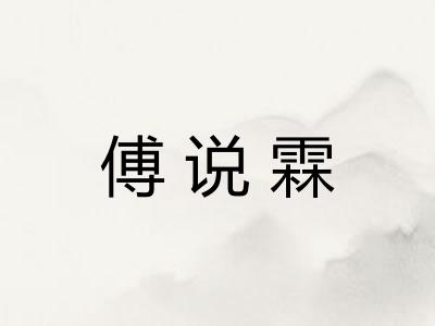 傅说霖