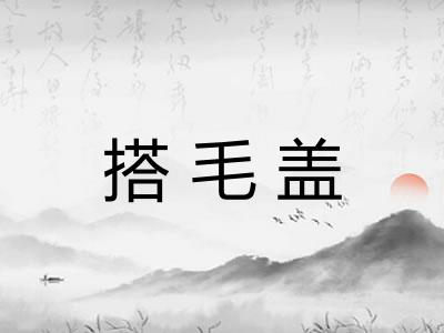 搭毛盖 搭毛盖