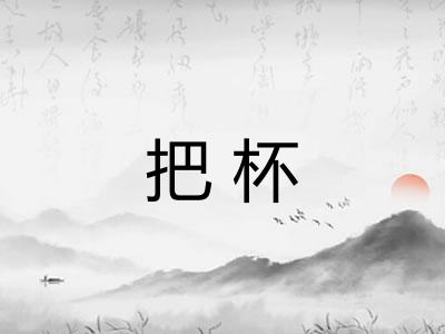 把杯