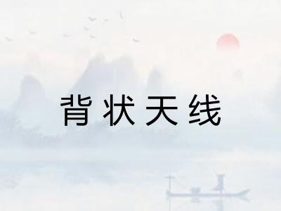 背状天线