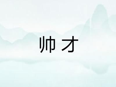 帅才