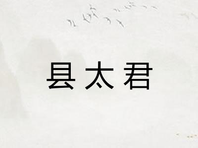 县太君