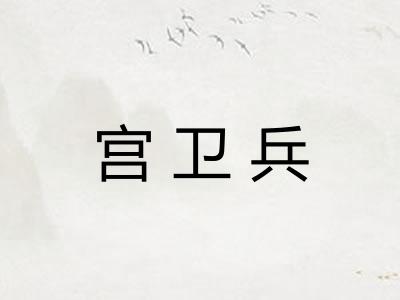 宫卫兵 宫卫兵