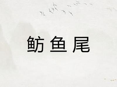 鲂鱼尾 鲂鱼尾