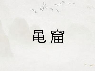 黾窟