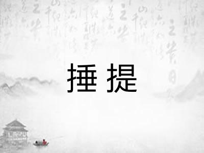 捶提